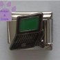 Laptop Computer Italian Charm with Mouse and green screen