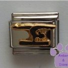 Gymnastics Balance Beam Silhouette Italian Charm for Gymnast