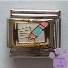 Paper and Pencil Italian Charm for Writer, Teacher or Editor