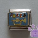 JAZZ Italian Charm trumpet and music note