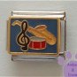 Musical Instruments Italian Charm SAX, DRUM, and TREBLE CLEF