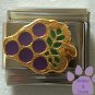 Purple Grapes Italian Charm for wine lover
