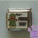 USAF Teddy Bear Italian Charm Aim High United States Air Force