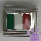 Italian Flag in Green, White and Red for Italy Italian Charm