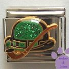 Irish Leprechaun Hat and Pipe Italian Charm for Luck