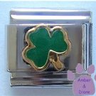 Lucky Green Shamrock Italian Charm Ireland Irish