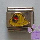 Yellow Fire Hat Italian Charm Fire Fighter Helmet