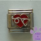 Red Heart with Stethoscope Italian Charm Love Nursing or Doctoring