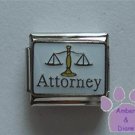 Attorney Italian Charm with the Scales of Justice