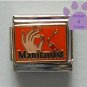 Manicurist Italian Charm Hand with Nail Polish on orange