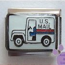 United States Postal Truck Italian Charm US Mail