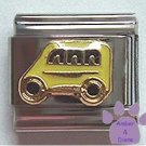 Yellow School Bus Italian Charm for Bus Driver or Parents