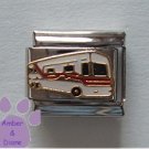 Motor Home RV Italian Charm Recreational Vehicle White and Red