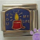 You Light Up My Life Italian Charm with Candle