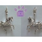Carousel Horse Prancing Sterling Silver Pendant Charm