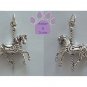 Carousel Horse Prancing Sterling Silver Pendant Charm