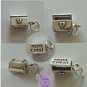 HOPE CHEST Sterling Silver Pendant hinged lid opens charm