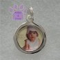 Photo Frame Pendant - Round - Add your own picture sterling silver charm