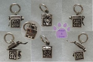 Prayer Box Sterling Silver Pendant with Christian Fish and Cross charm