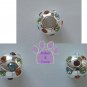 Multi-Colored Cubic Zirconia Sterling Silver Slider or Bead