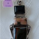Jasper Sterling Silver Pendant three different jaspers