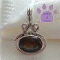 Laboradorite Oval Sterling Silver Pendant in a silver oval