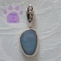 Opal Sterling Silver Pendant in a simple frame