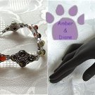 Baltic Amber Sterling Silver Bracelet Lemon Honey Green diamond