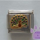 Peacock Italian Charm