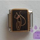 Baby Phat Cat Italian Charm symbol on black