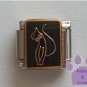 Baby Phat Cat Italian Charm symbol on black