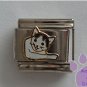Black and White Cat Italian Charm