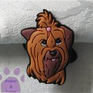 Yorkshire or Silky Terrier Shoe Doodle Yorkie Dog Charm for Crocs