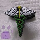 Medical Symbol Shoe Doodle Shoe Charm - Caduceus for Crocs