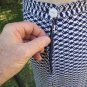 Vtg late 30's Art Deco Rayon Crepe Skirt 28"w (as-is)