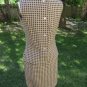 Vtg 60's Mod 2-pc Woven Rayon sleeveless Dress sz 8-10