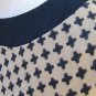 Vtg 60's Mod 2-pc Woven Rayon sleeveless Dress sz 8-10