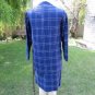 Vtg 50s blue plaid 3-pc rayon-cotton Suit  sz 6-8 Calif