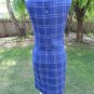 Vtg 50s blue plaid 3-pc rayon-cotton Suit  sz 6-8 Calif