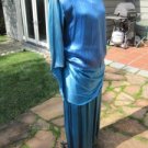 Vtg. Roaring 20's Silk Gatsby Dress sz M drop-waist