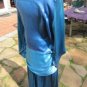 Vtg. Roaring 20's Silk Gatsby Dress sz M drop-waist