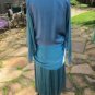 Vtg. Roaring 20's Silk Gatsby Dress sz M drop-waist