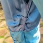 Vtg. Roaring 20's Silk Gatsby Dress sz M drop-waist