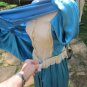 Vtg. Roaring 20's Silk Gatsby Dress sz M drop-waist