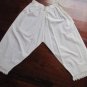 vtg 19th C Victorian Cotton Bloomers Crochet Lace 26"W