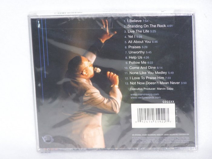 "Marvin Sapp" Gospel Music CD - I Believe - Brand New