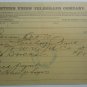 NICE-Western Union Telegraph - Carson City NV - October 10, 189-