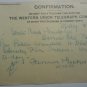 Confirmation for a Western Union Telegraph - Carson City NV - 1905