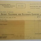 Sunset Telephone and Telegraph Company - Carson City NV - 4/1/1902