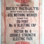 Du Pont Antique Explosive Instruction Booklet